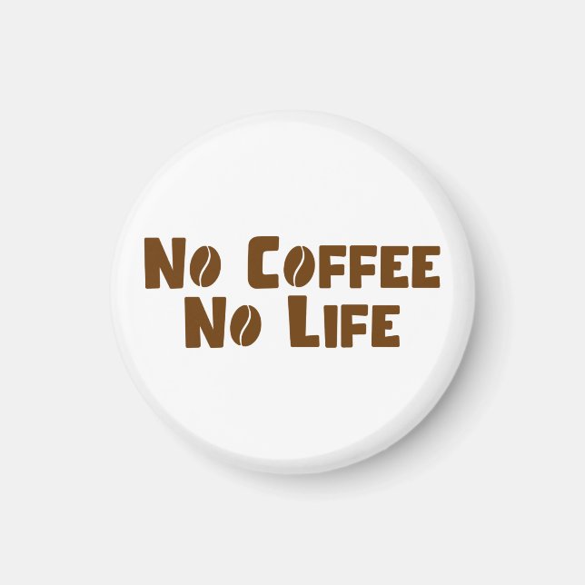 Inget kaffe utan liv magnet (Framsidan)