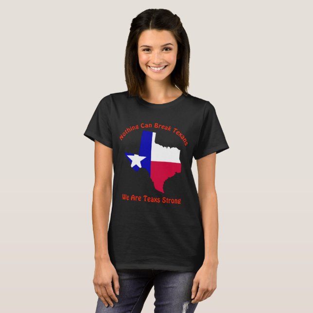 Inget kan bryta Texans Texas Strong T-shirt (Hel framsida)