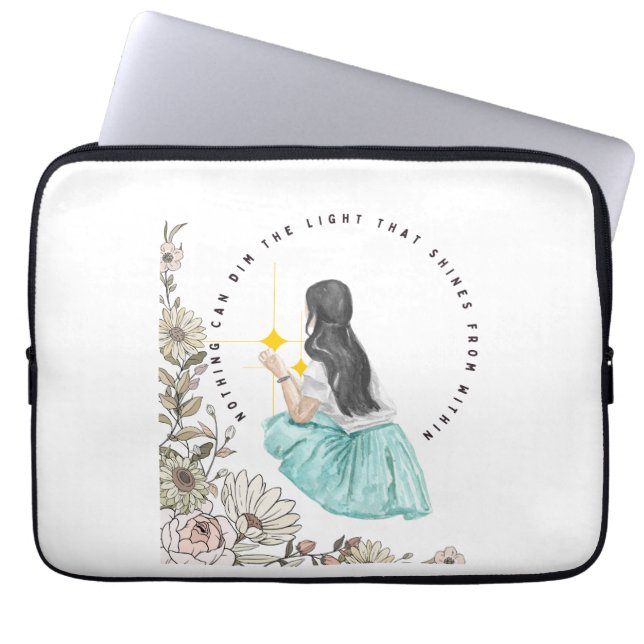 Inget kan fördärva ljuset som sfinkar inifrån laptop fodral (Framsidan)