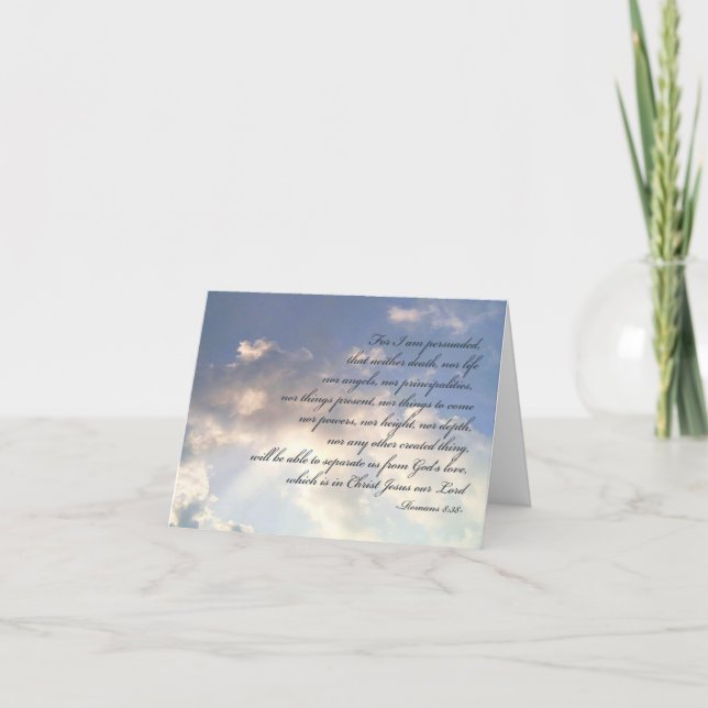 Inget kan skilja oss från Guds kärlek, hospice. Kort (Framsida)