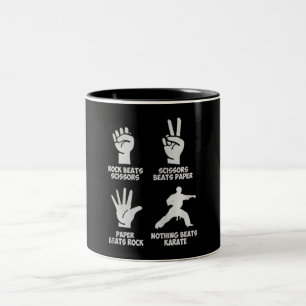 Inget kan slå Karate Anpassningsbar Gift Två-Tonad Mugg