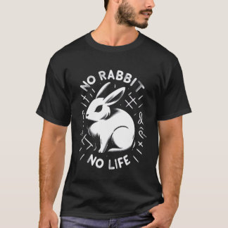 inget kaninliv, kaninälskare, kaninälskare, Ra T Shirt
