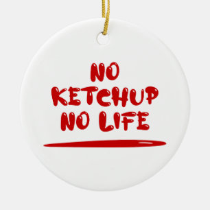 Inget Ketchup-nummer Julgransprydnad Keramik