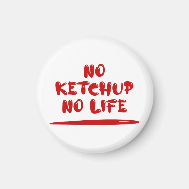Inget Ketchup-nummer Magnet (Framsidan)