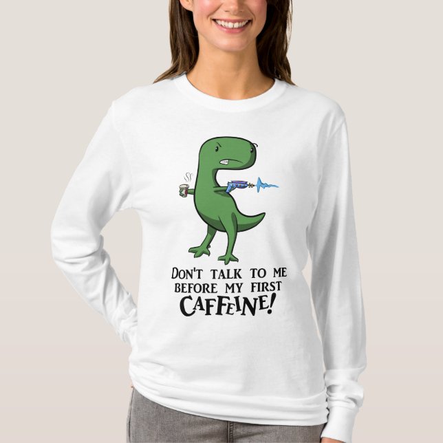 Inget koffein, ingen social expertis! (vuxen, tröja (Framsida)