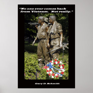 Inget kommer någonsin tillbaka från Vietnam Poster
