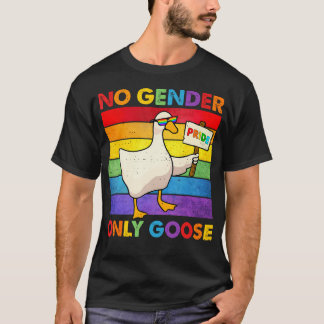 Inget Kön Endast Gås Roligt Lgbt Pride Lesbisk T Shirt