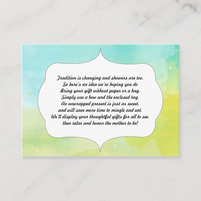 Inget kort för radmatning av blått grönt vatten fä (Framsida)