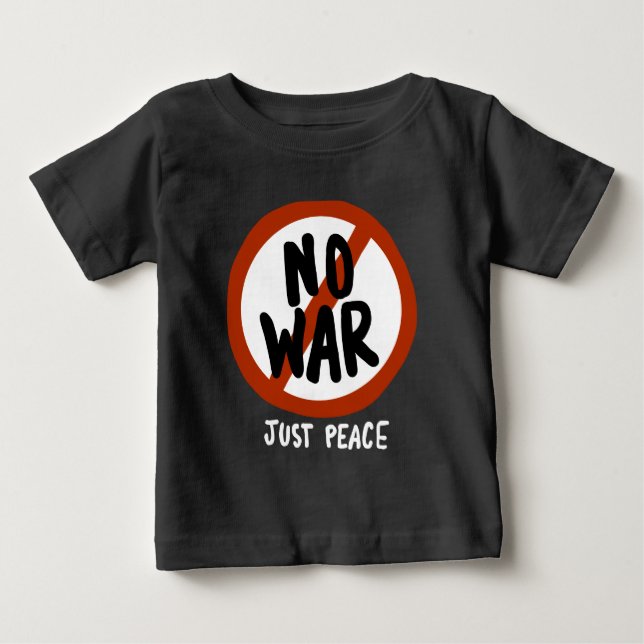 Inget krig bara fred t shirt (Framsida)