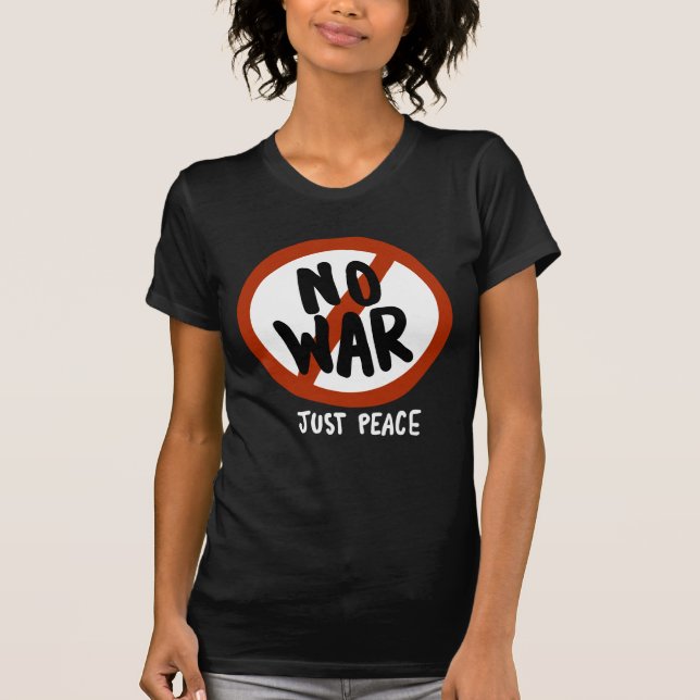 Inget krig bara fred t shirt (Framsida)