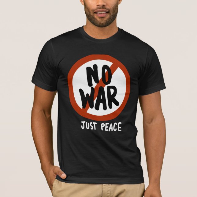 Inget krig bara fred t shirt (Framsida)