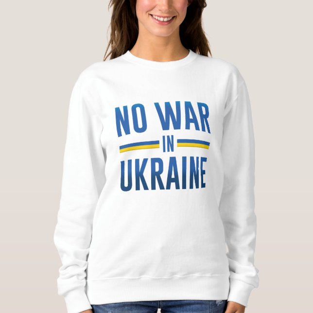Inget krig i Ukraina T Shirt (Framsida)