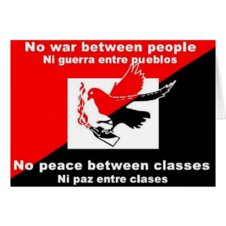 inget krig mellan nationbildekalen hälsningskort