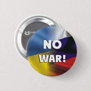 Inget krig mellan Ryssland och Ukraina. Pin Knapp