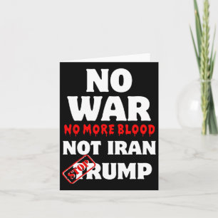 Inget krig mer Blod, inte Iran stoppa trenden Kort