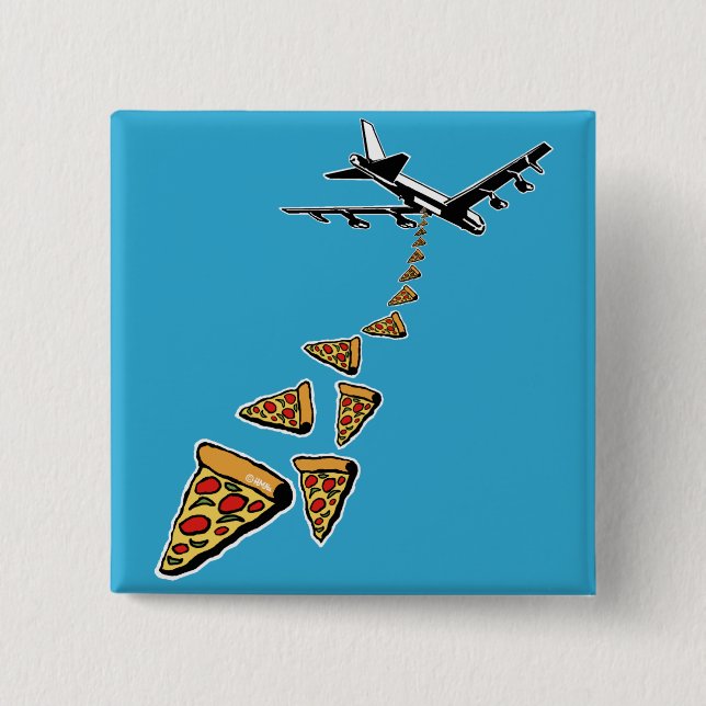 Inget krig mer pizza knapp (Framsida)