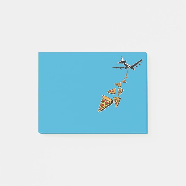 Inget krig mer pizza post-it block (Framsida)
