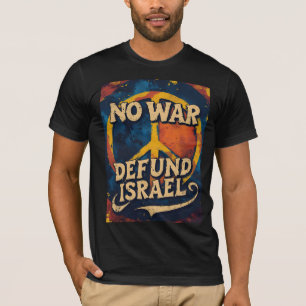 Inget krig mot Iran Försvar av Israel Gaza T Shirt