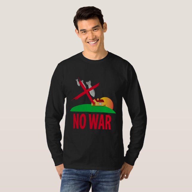 Inget krig t shirt (Hel framsida)
