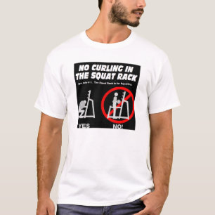 Inget krulla i den satt kuggen tee shirt