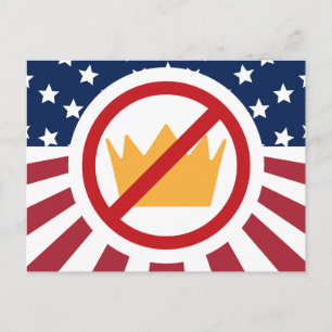 INGET KUNG! Anti-Trump-Flagga Vykort