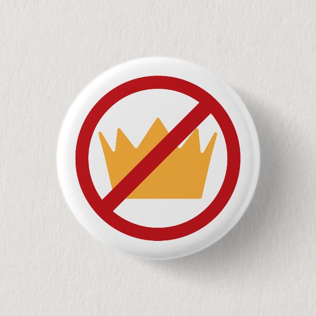 INGET KUNG! Antitrumma för demokrati Knapp (Framsida)