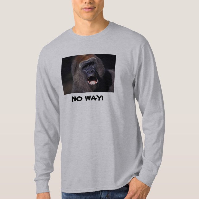 INGET LÅNGT! Gorillatröja Tee Shirt (Framsida)