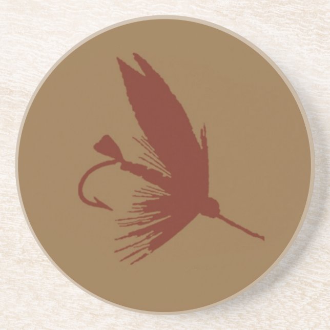 Inget liv utan fiske underlägg sandsten (Framsidan)