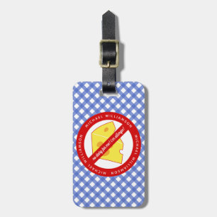 Inget mejeri åt mig! Varning om blått mejeriallerg Bagagebricka