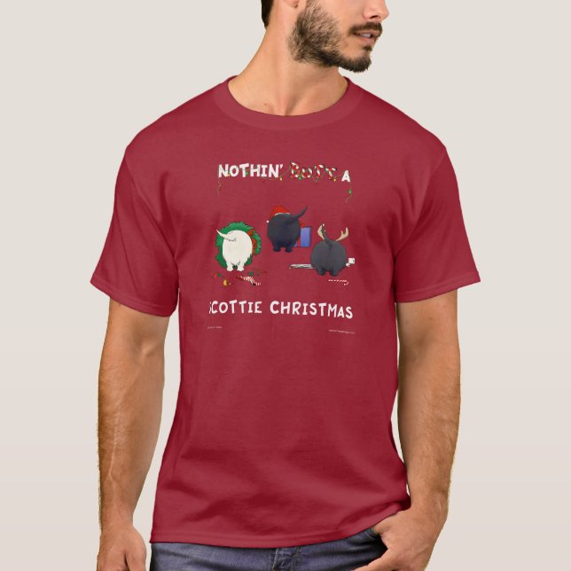 Inget, men en skotsk jul tee shirt (Framsida)