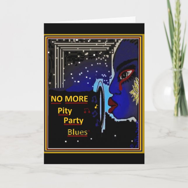 INGET MER förbarmande party slösar HÄLSNINGKORTET Kort (Framsida)