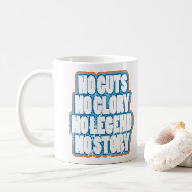 Inget mod ingen ära ingen legend ingen historia kaffemugg (Med munk)