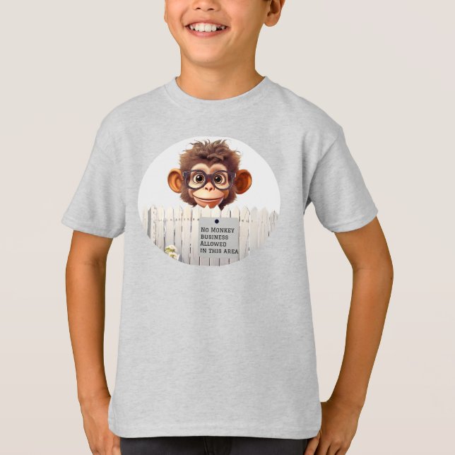 INGET MONKEY-FÖRETAG. T SHIRT (Framsida)
