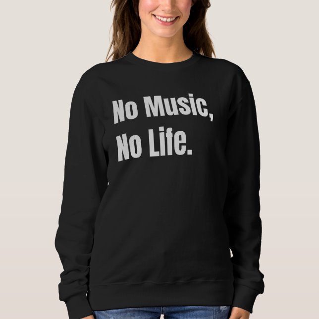 Inget Music No Life T Shirt (Framsida)