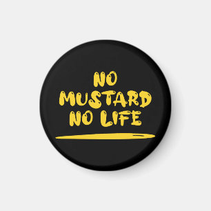 Inget mustard-nummer magnet