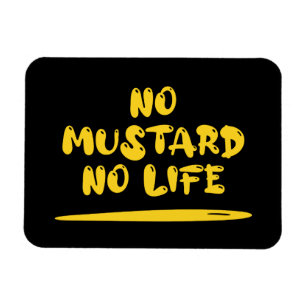 Inget mustard-nummer magnet