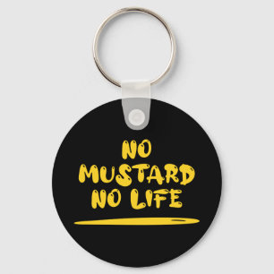 Inget mustard-nummer nyckelring