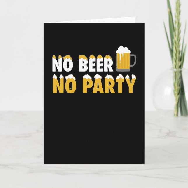 Inget öl nr Party Kort (Framsida)