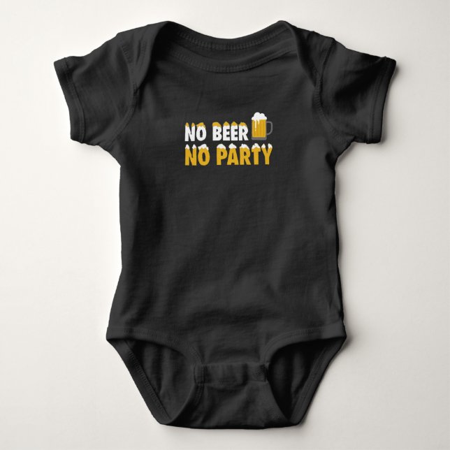 Inget öl nr Party T Shirt (Framsida)