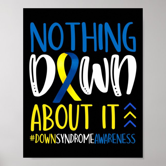 Inget om det minskar syndrome Awareness Warning Poster (Framsidan)