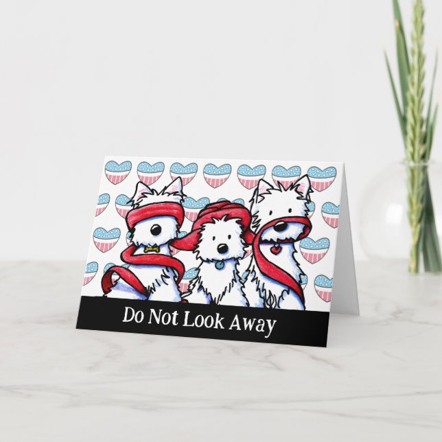 Inget Onvil Westies-kort Tack Kort (Framsida)