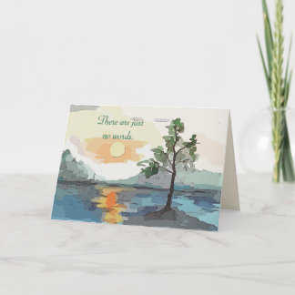 INGET ORD - MEMORIES SYMPATHY CARD TACK KORT