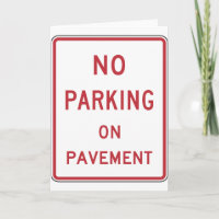 Inget parkera på trottoar undertecknar
