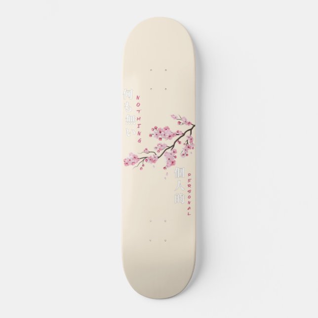 Inget personligt - Cherry Blossom Skateboard (Framsida)