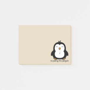 Inget peta pingvinbeigen post-it block