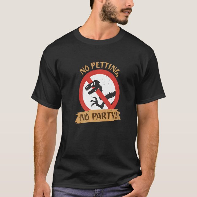 Inget Petting No Party T Shirt (Framsida)