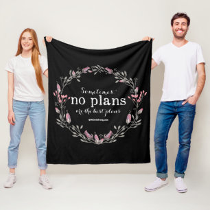 Inget planerar - den inbundna filten för fleecefilt