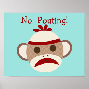 Inget Pouting Meme Sock monkey Baby Nursery Poster