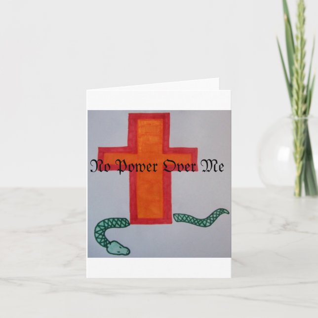 Inget Power Over Me-anteckningskort Kort (Framsida)