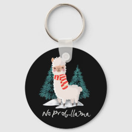 Inget "Prob Lama God jul"-program för Alpaca Nyckelring